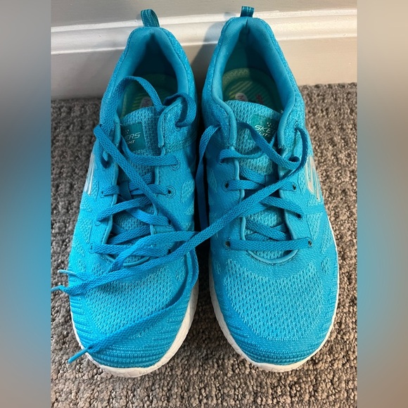 Skechers Women's Burst Fashion Sneakers Blue - Picture 3 of 6